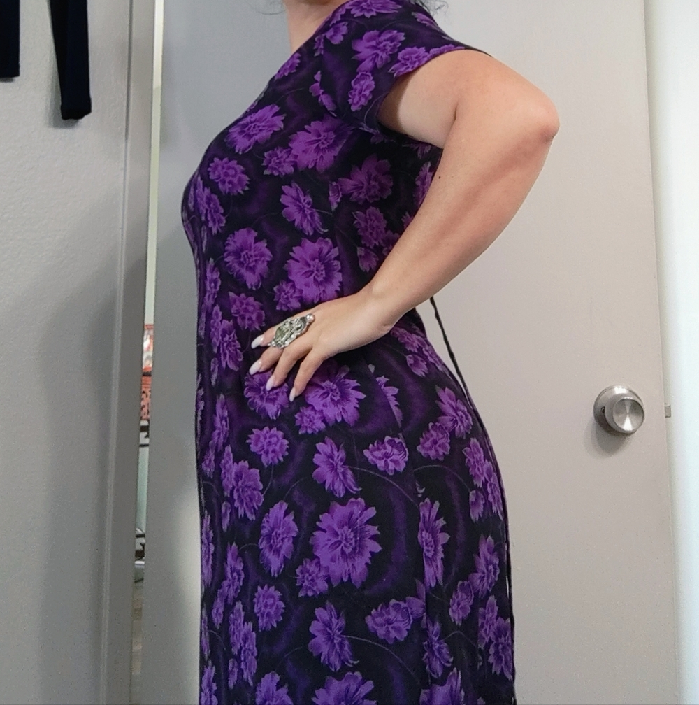 Purple Floral DRESS